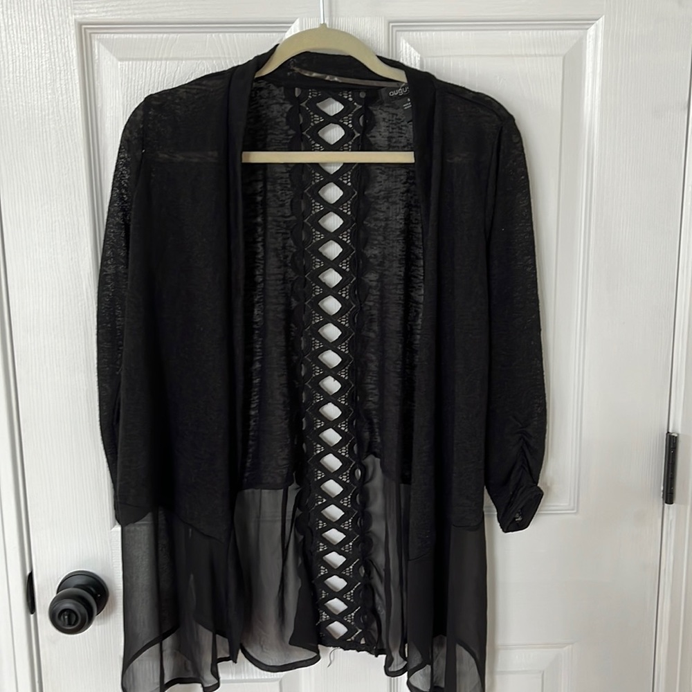 August silk cover up/ sweater